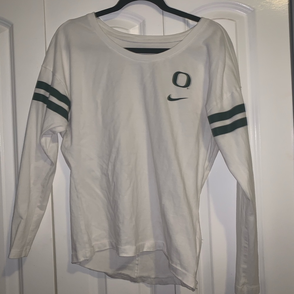 University of Oregon Nike white long sleeve